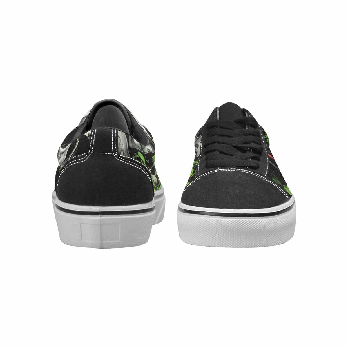 WOMEN'S Rainbow From Skull S Lace-Up Canvas Kaleidoscope Sneakers