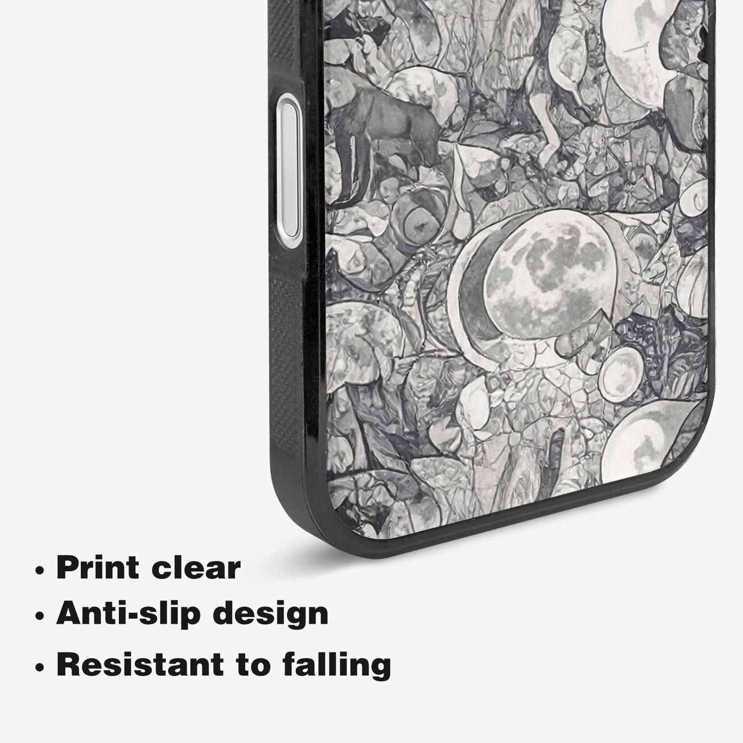iPhone 16 Case — Wolves Everywhere Collage Overlap Small Wolf, Custom Printed Phone Case