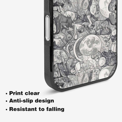 iPhone 16 Case — Wolves Everywhere Collage Overlap Small Wolf, Custom Printed Phone Case