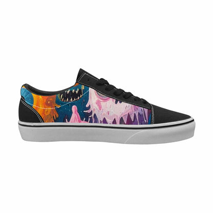 WOMEN'S Monsters Canvas Bold Print Cottagecore All Over Print Shoes
