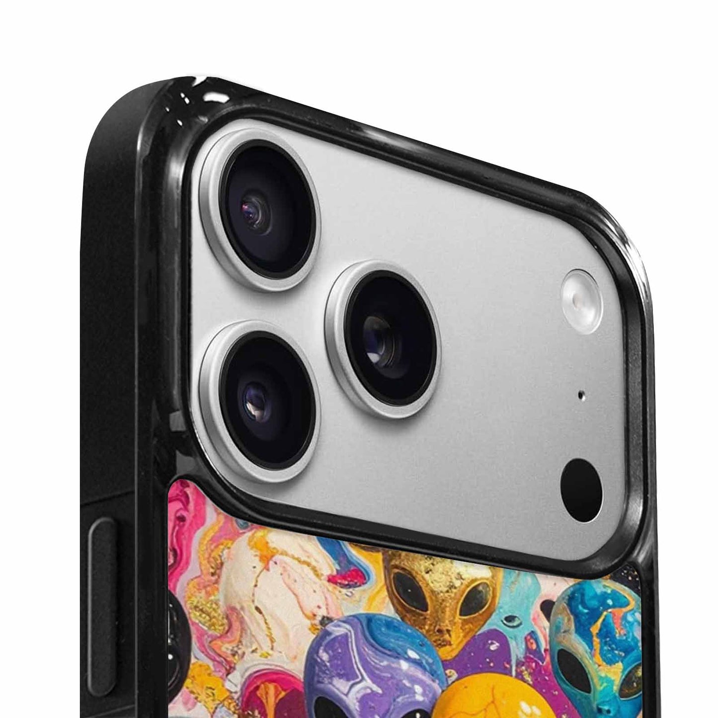 iPhone 17 Pro Case — Aliens Marblealiens Pattern V9e Alien Scifi, Custom Designed Case Cover