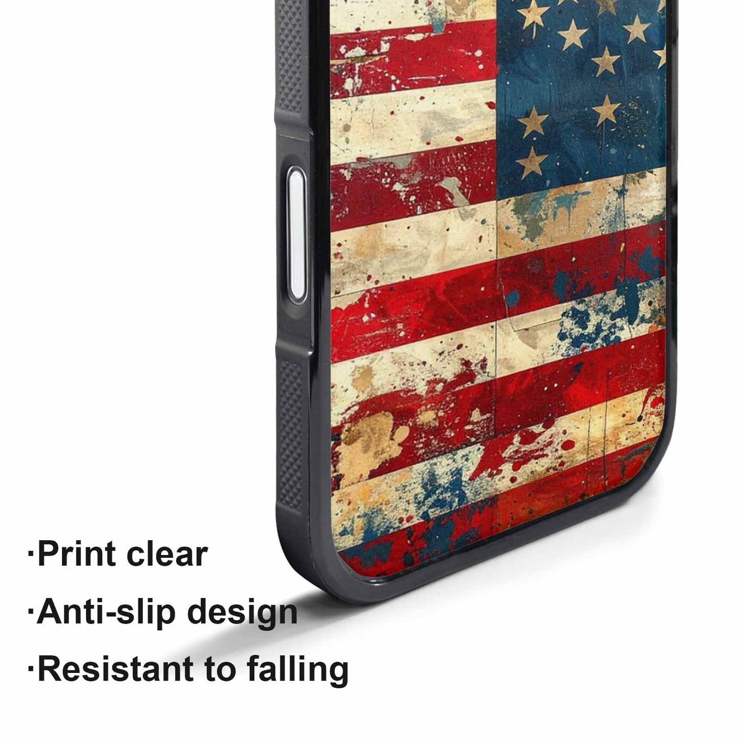 iPhone 17 Pro Max Case — Small American Flag Stars Galaxy Space, Unique Phone Case Design
