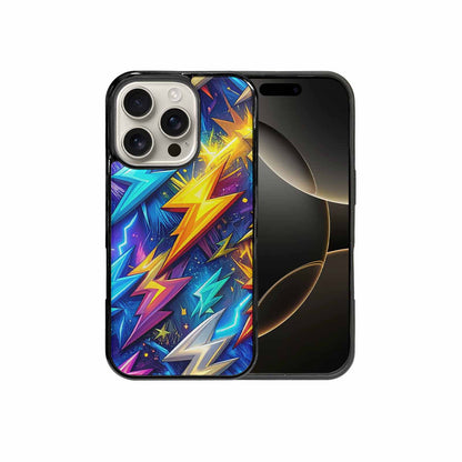 iPhone 16 Pro Case — Lightning Bolt Storm Pattern Hundreds Of, Custom Art Phone Cover