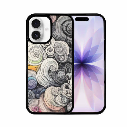 iPhone 17 Case — Tie Dye Swirls (black Tie Dye, Custom Print Case Cover
