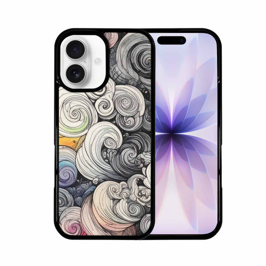 iPhone 17 Case — Tie Dye Swirls (black Tie Dye, Custom Print Case Cover