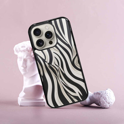 iPhone 16 Pro Case — Modern Zebra Stripe, Original Design Phone Case
