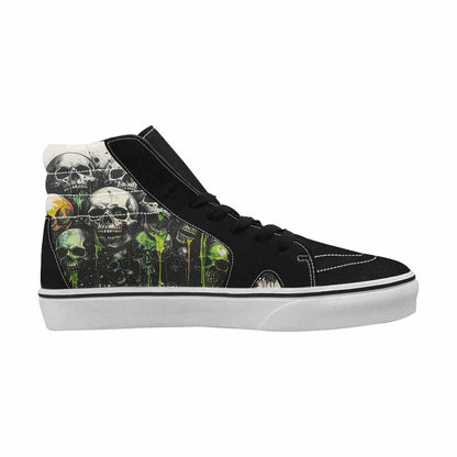 MEN'S Rainbow From Skull S High Top Canvas Vivid Sneakers