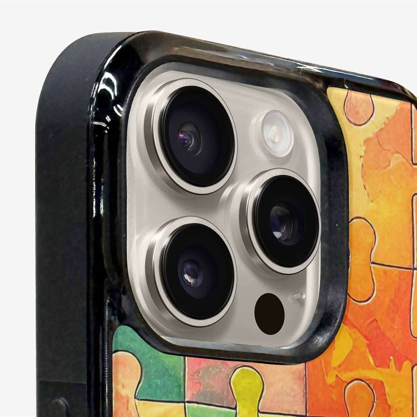 iPhone 16 Pro Max Case — Autism Puzzle Pieces Puzzle Piece Pattern, Customized Protective Case