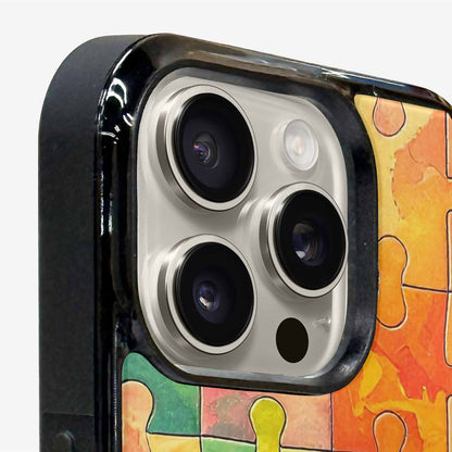 iPhone 16 Pro Max Case — Autism Puzzle Pieces Puzzle Piece Pattern, Customized Protective Case