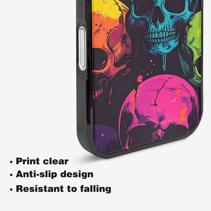 iPhone 16 Plus Case — 1000s Of Skulls Digital Camo Drip, Personalized Phone Case
