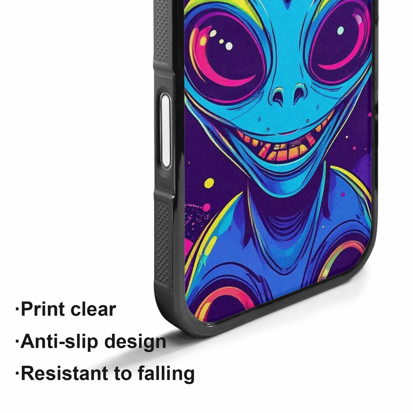 iPhone 17 Case — Alien Ufo Cartoon Art Alien Scifi, Custom Print Case Cover