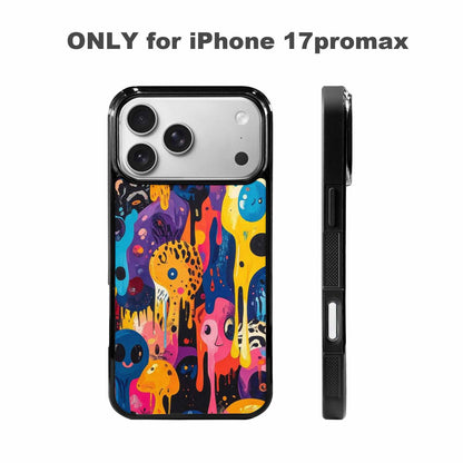 iPhone 17 Pro Max Case — Melting Aliens Pattern Alien Scifi, Personalized Phone Case