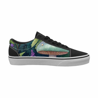 WOMEN'S Mushrooms  Botanical Mushrooms Lace-Up Canvas Grunge Custom Shoes
