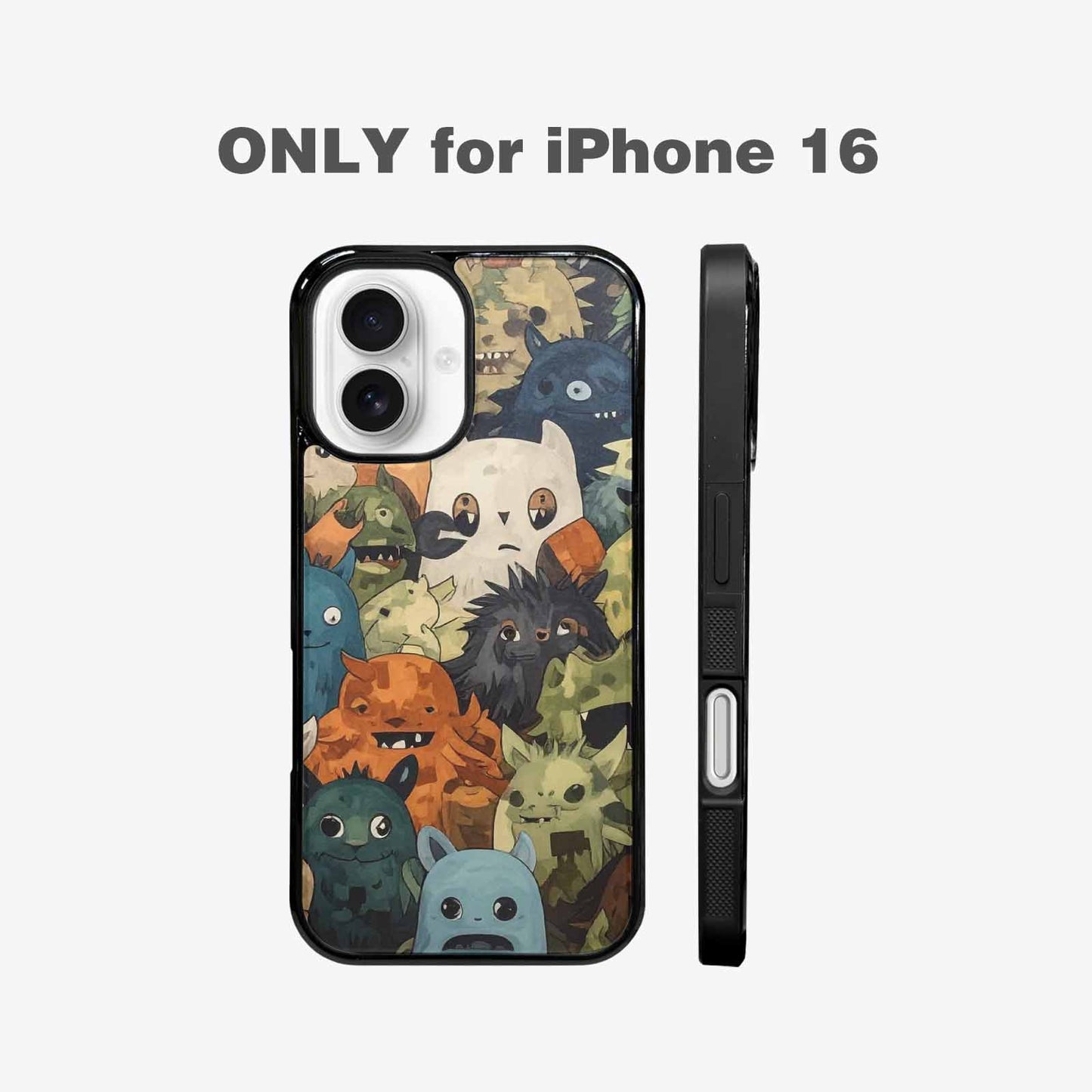 iPhone 16 Case — Monsters Camomonsters Pattern Gsw, Custom Phone Case