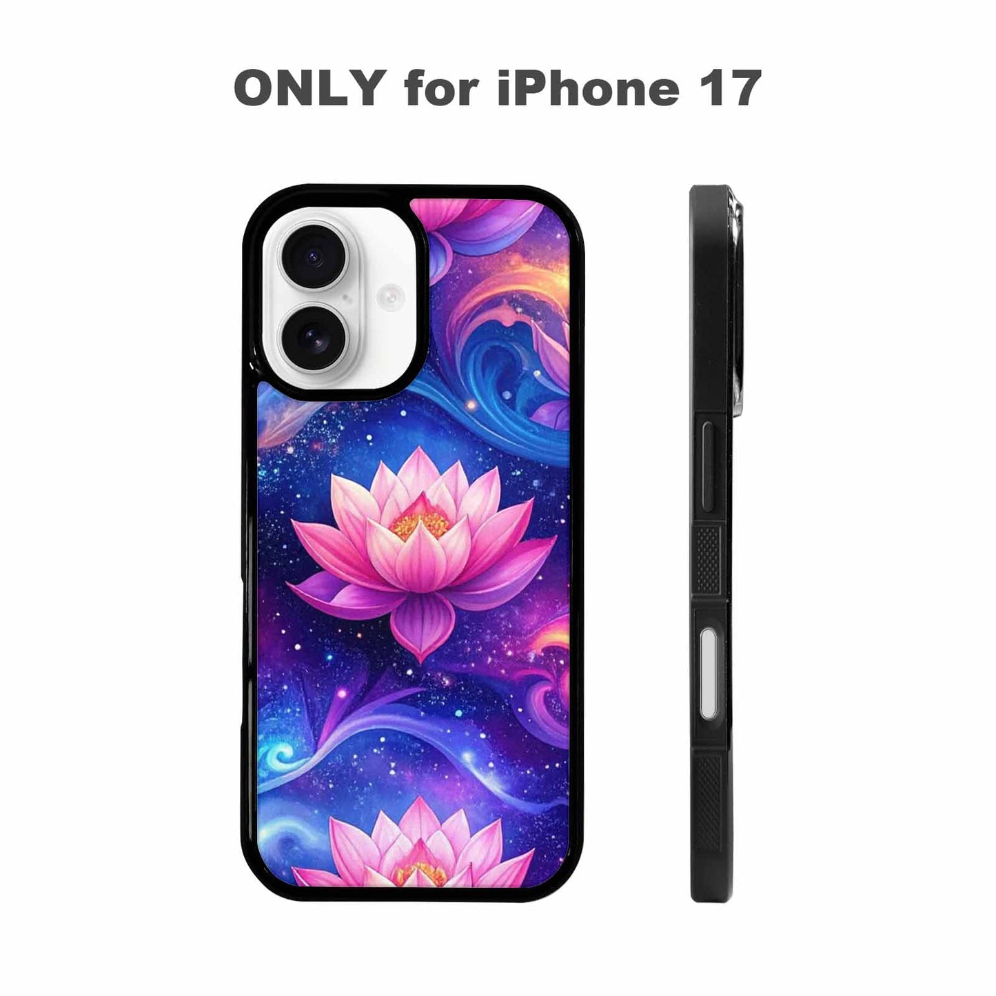 iPhone 17 Case — Lotus Galaxy Art Seamless Galaxy Space, Original Design Phone Case