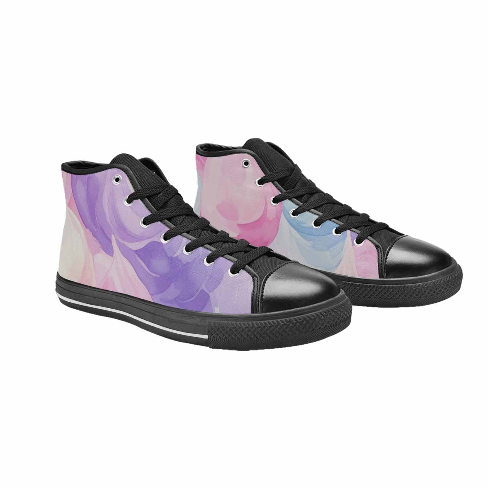 WOMEN'S Tie Dye - High Top Canvas Cottagecore Sneakers