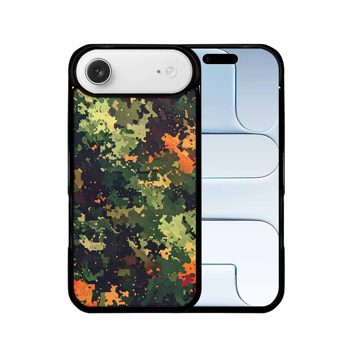 iPhone 17 Air Case — Small Military Camouflage Blotch Pattern Camo, Original Design Phone Case