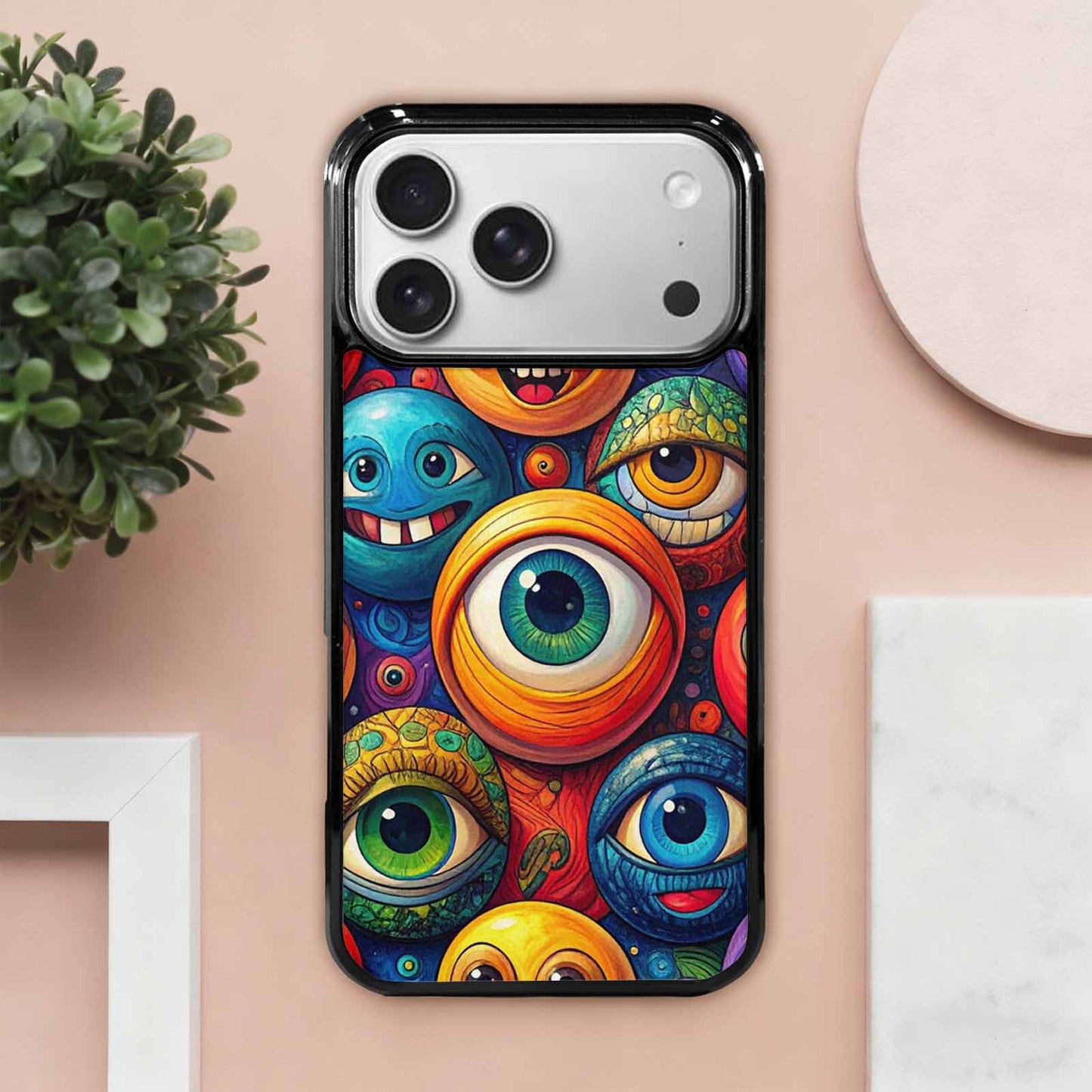 iPhone 17 Pro Max Case — Seamless Tileable Pattern Of Cartoon Cute, Custom Printed Phone Case