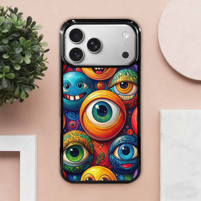 iPhone 17 Pro Max Case — Seamless Tileable Pattern Of Cartoon Cute, Custom Printed Phone Case
