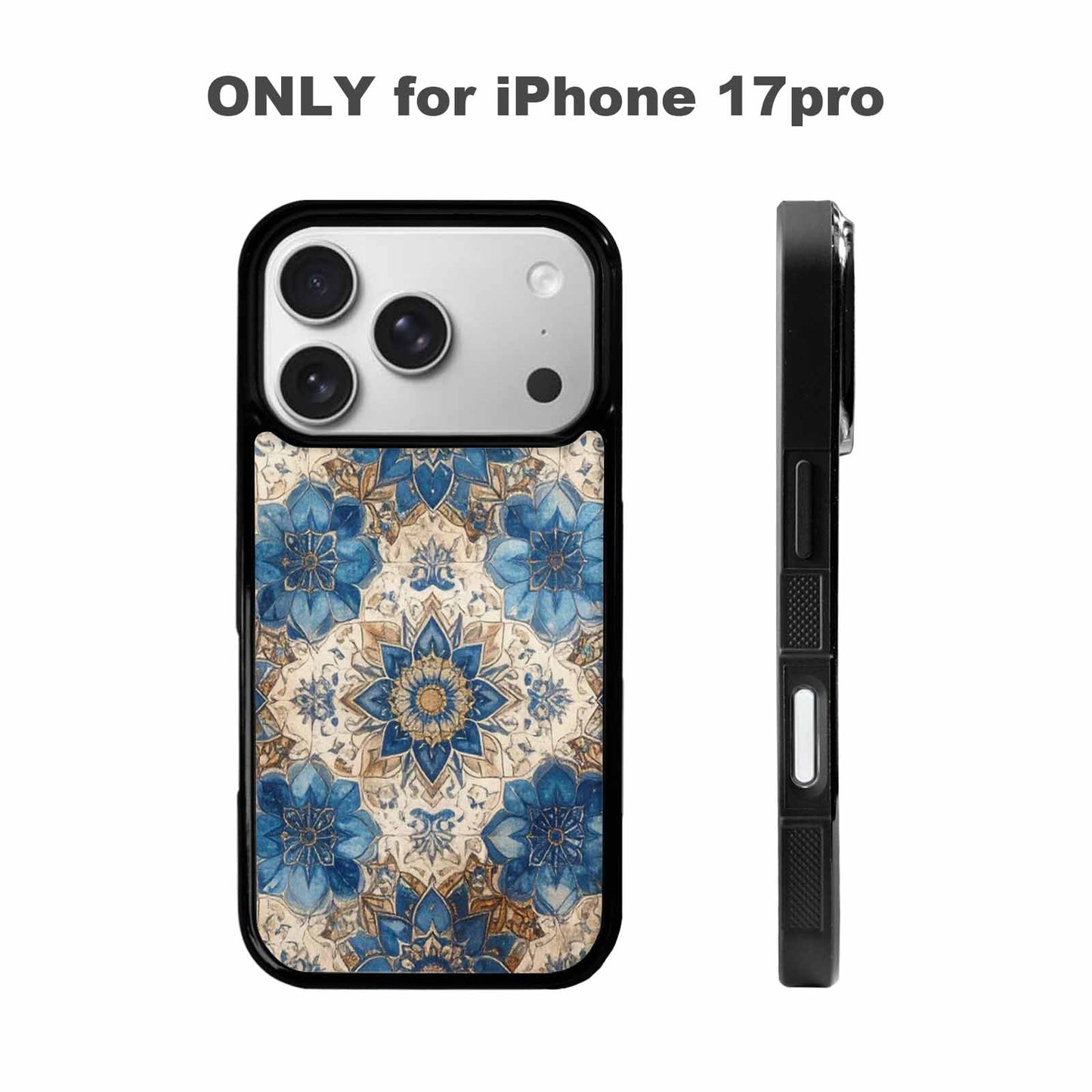 iPhone 17 Pro Case — Small Mandala Pattern Randomly Varying Floral, Customized Protective Case