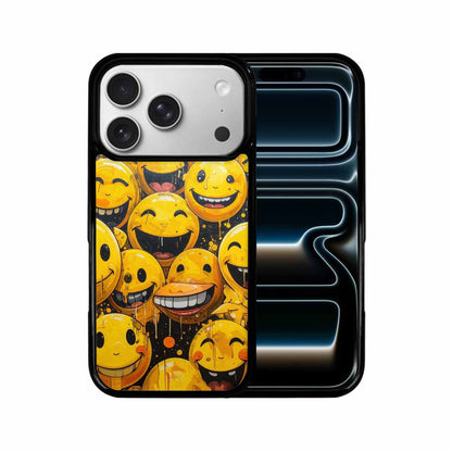 iPhone 17 Pro Case — Melting Moon Smiley Yellow Version Original, Custom Made Phone Cover