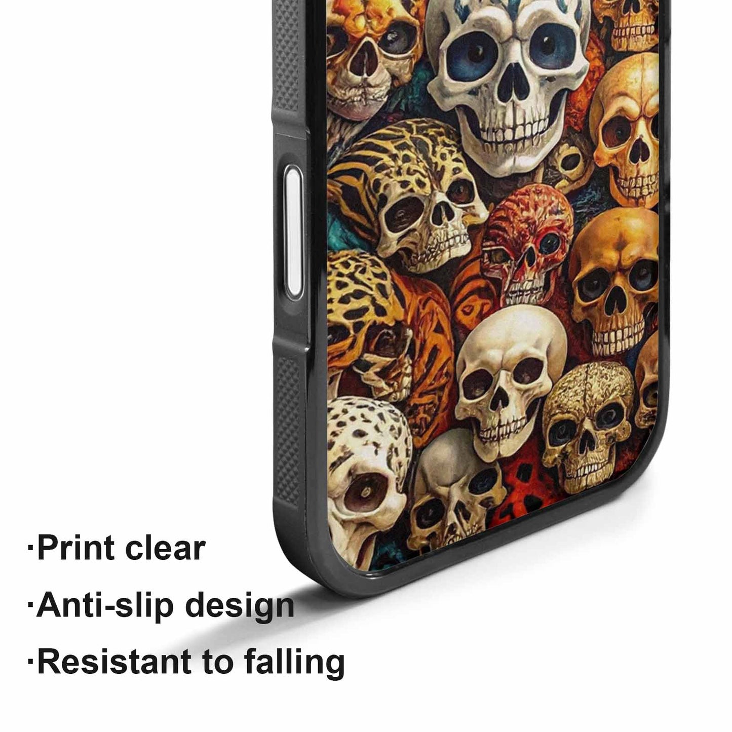iPhone 17 Case — Skulls Animal Printskulls Patt Gothic Skulls, Original Design Phone Case