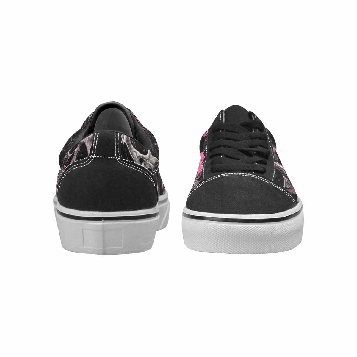WOMEN'S Skull Roses Lace-Up Canvas Cottagecore Custom Sneakers