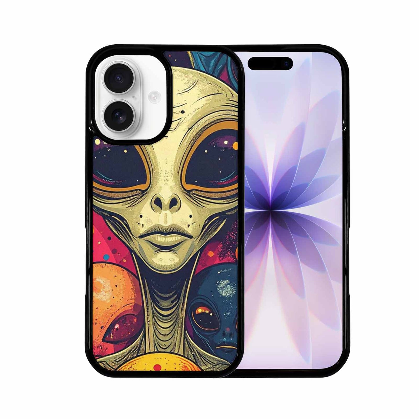 iPhone 17 Case — Alien Ufo Cartoon Art Alien Scifi, Custom Art Phone Cover