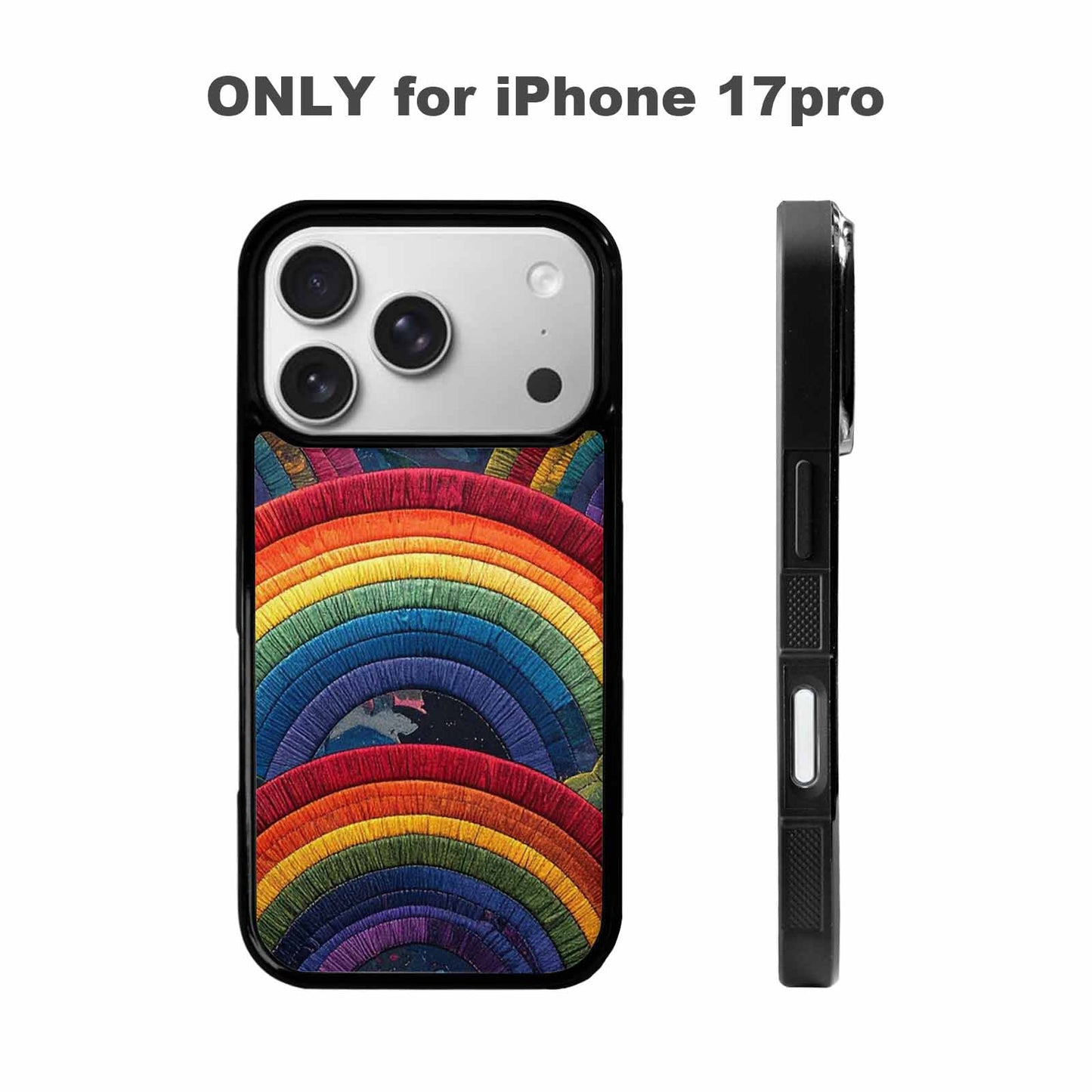 iPhone 17 Pro Case — Vivid Camo Rainbow Arc Camo, Custom Art Phone Cover
