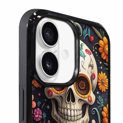 iPhone 17 Case — Greyscale Black And White Gothic Skulls, Personalized Phone Case