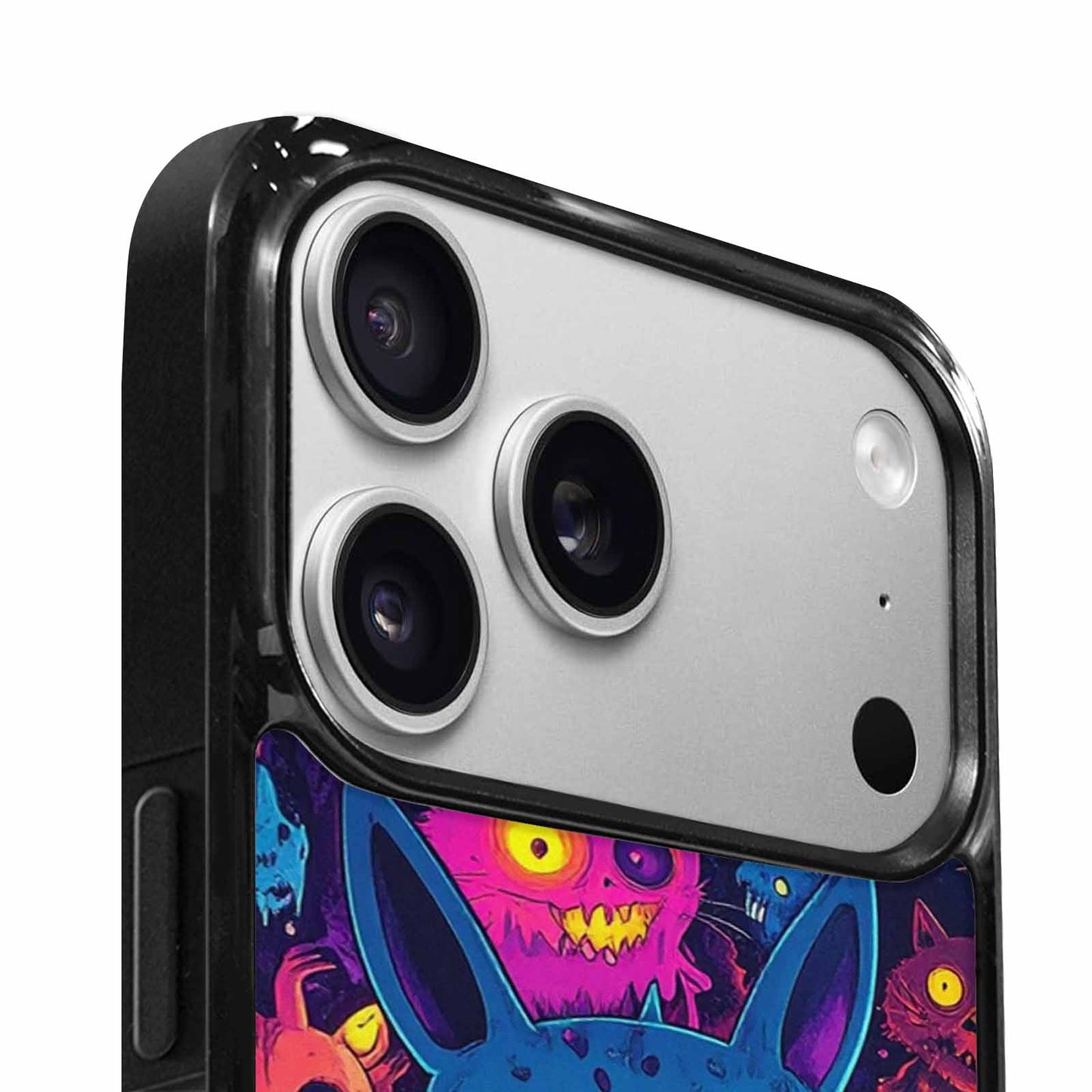 iPhone 17 Pro Case — Mixed Toxic Glow Creature Pattern Cartoon, Custom Art Phone Cover