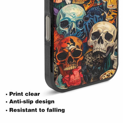 iPhone 16 Pro Case — Skulls Animal Printskulls Patt, Custom Printed Phone Case