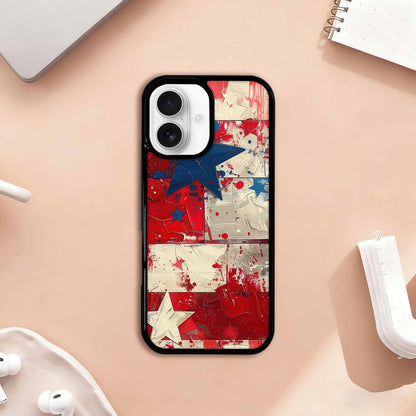 iPhone 17 Case — Patriotic Stars And Stripes Galaxy Space, Custom Art Phone Cover