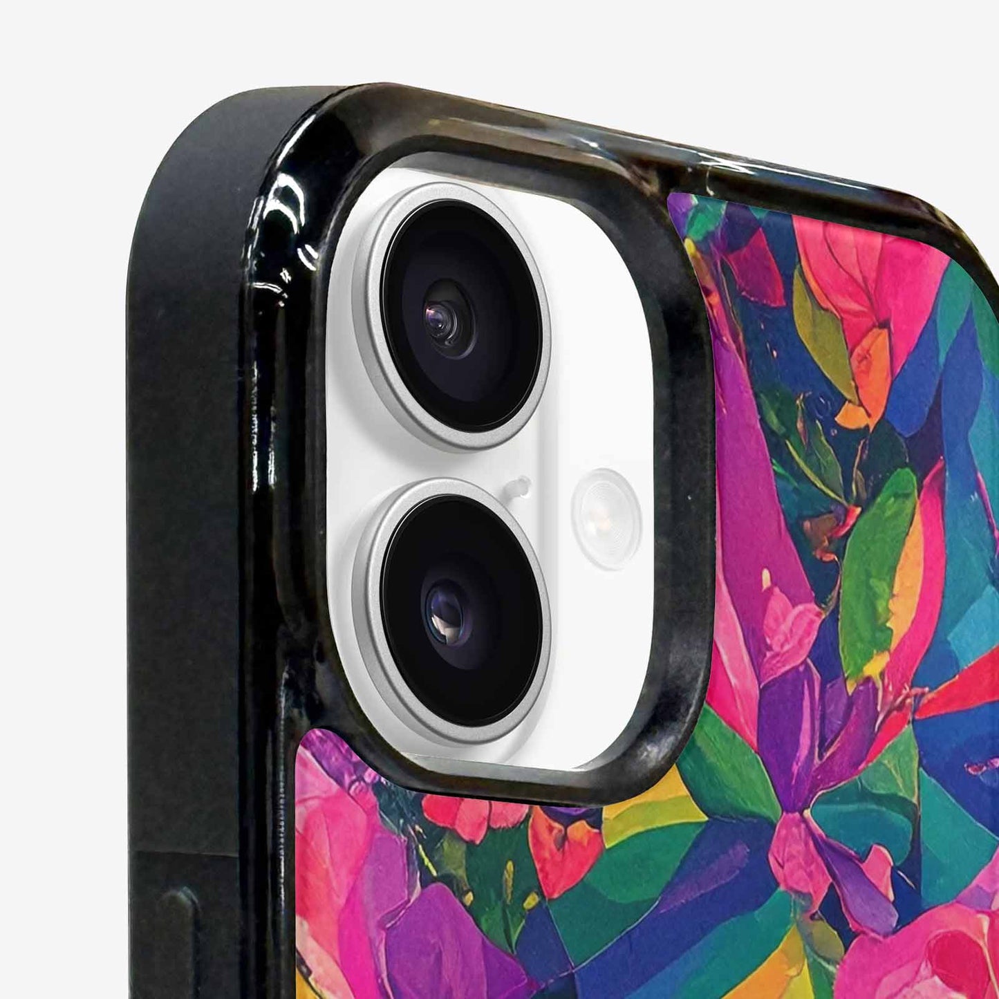 iPhone 16 Case — Polysexual Flag Color Theme Small Rainbow, Custom Print Case Cover