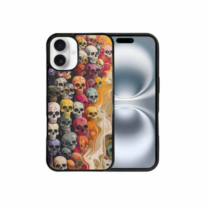 iPhone 16 Plus Case — Skulls Marbleskulls Pattern, Original Design Phone Case