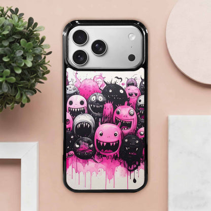 iPhone 17 Pro Max Case — Monsters (general) Black &amp; Cartoon Cute, Personalized Phone Case