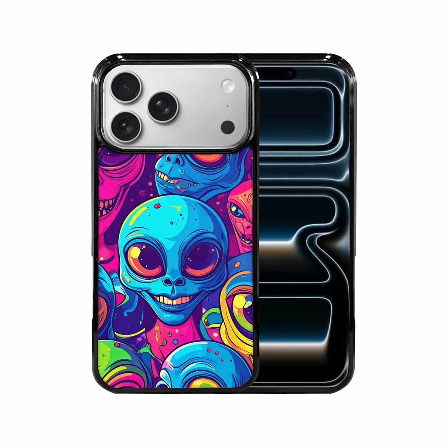 iPhone 17 Pro Max Case — Alien Ufo Cartoon Alien Scifi, Custom Print Case Cover