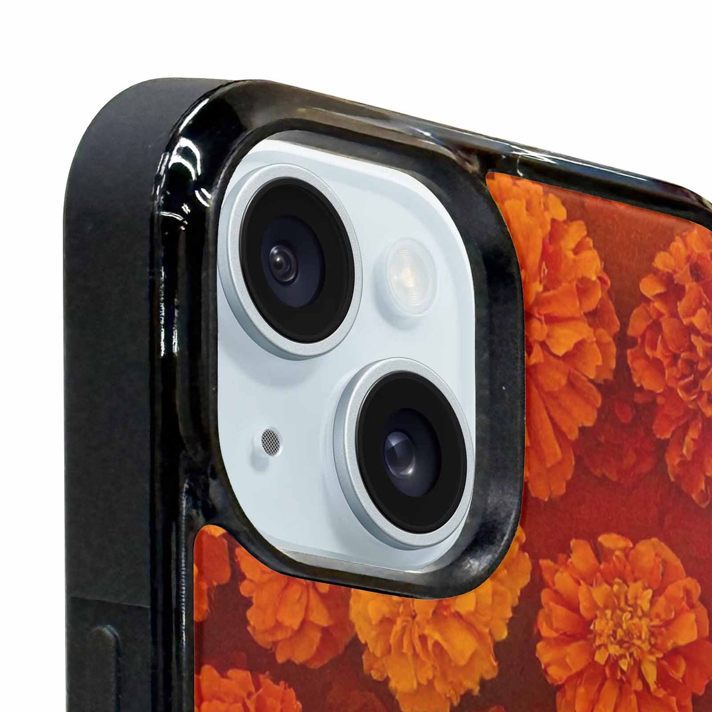 iPhone 15 Case — Marigold Day Of The Dead Marigold, Custom Phone Case