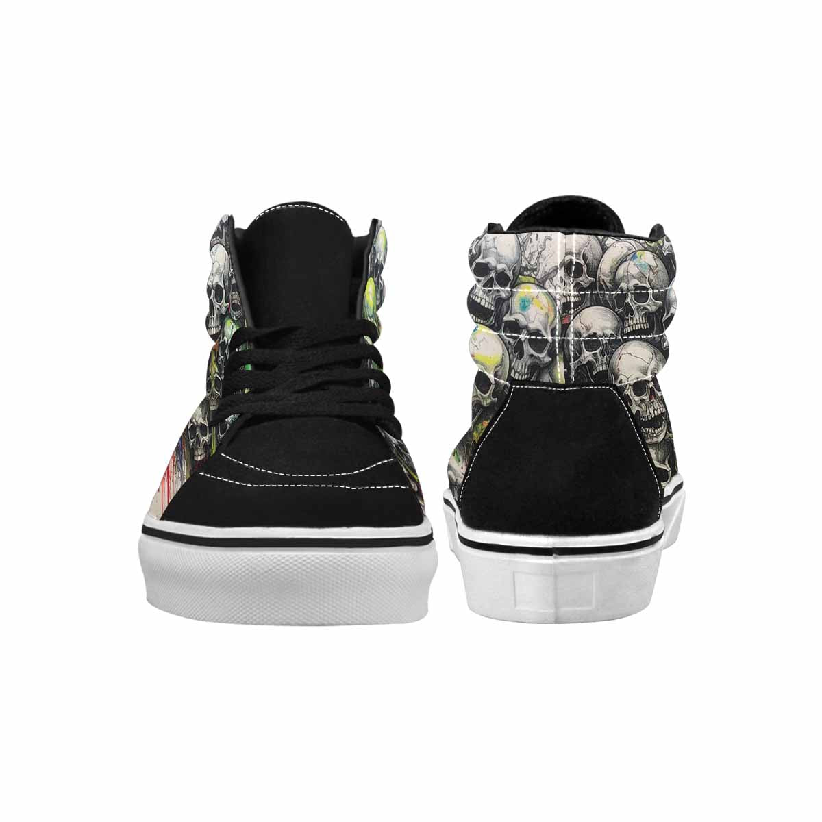 MEN'S Rainbow From Skull S High Top Canvas Cottagecore Custom Sneakers