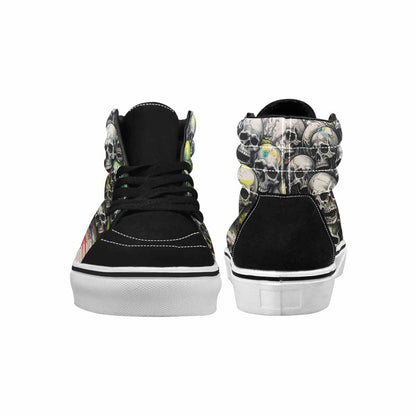 MEN'S Rainbow From Skull S High Top Canvas Cottagecore Custom Sneakers