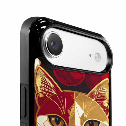 iPhone 17 Air Case — Retro Cherry Cat Face Retro Vintage, Custom Print Case Cover