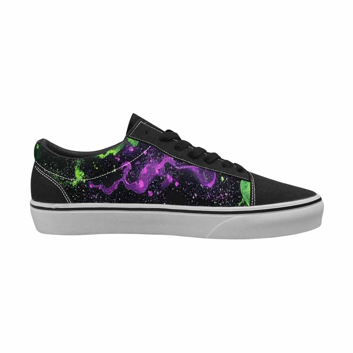 WOMEN'S Galaxy Nebula Lace-Up Canvas Melting Art Sneakers