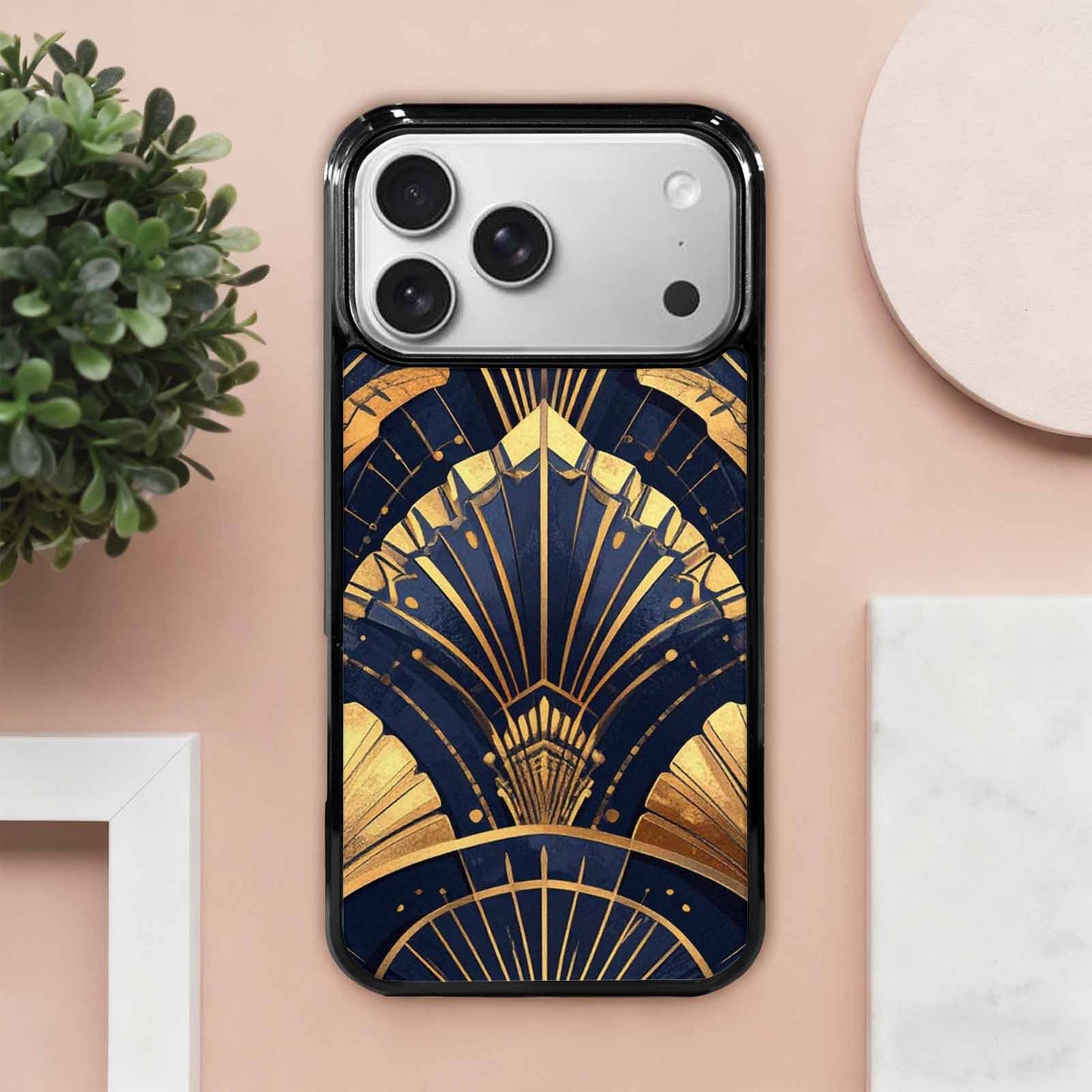 iPhone 17 Pro Max Case — Art Deco Illustration Pattern Original Art, Unique Phone Case Design