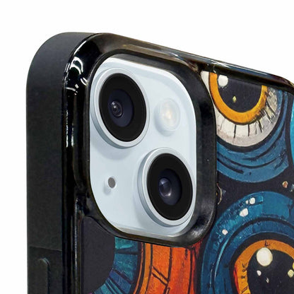 iPhone 15 Plus Case — Cartoon Eyeballs, Original Design Phone Case