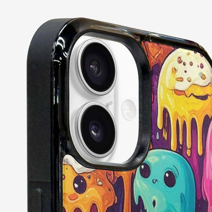 iPhone 16 Case — Melting Ice Cream Monster Charac, Custom Made Phone Cover