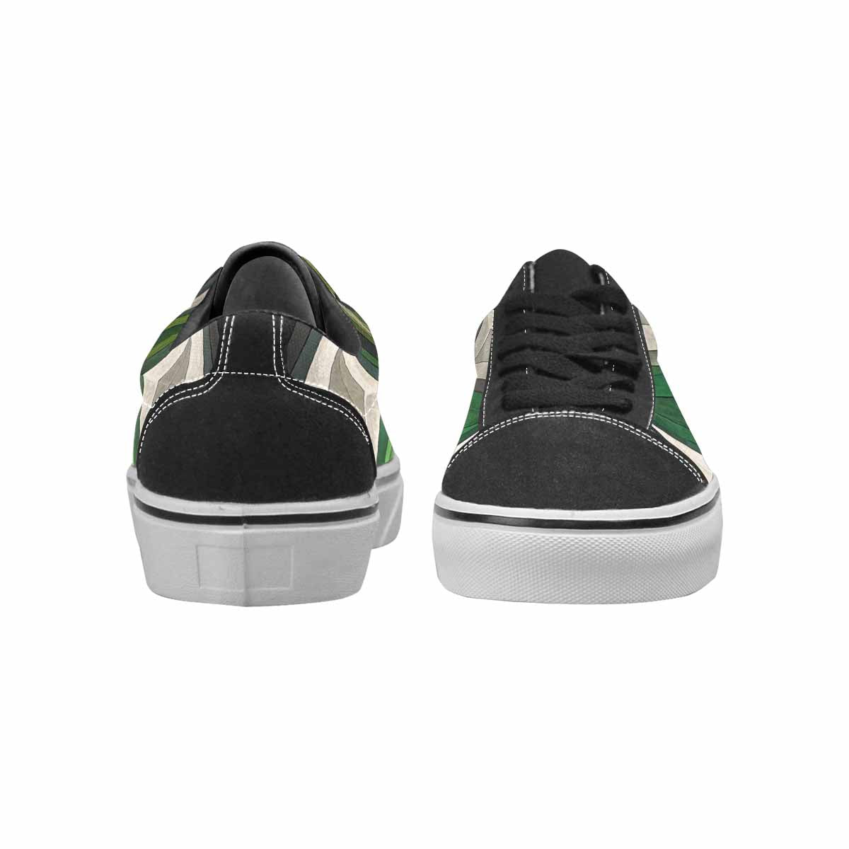 WOMEN'S Aromantic Flag Color Canvas Lace-Up Surreal Shoes