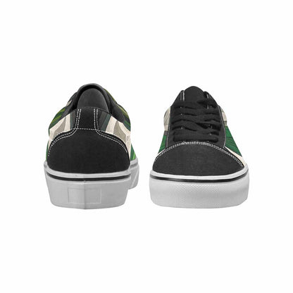 WOMEN'S Aromantic Flag Color Canvas Lace-Up Surreal Shoes