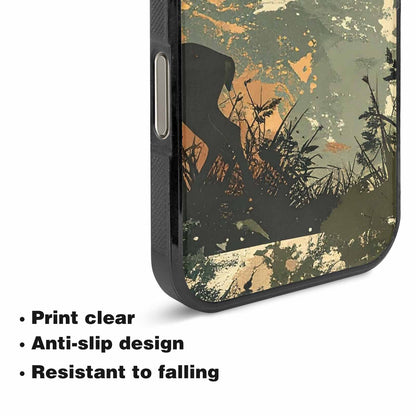 iPhone 16 Pro Max Case — Hunting Camouflage Pattern With Deer And, Personalized Phone Case