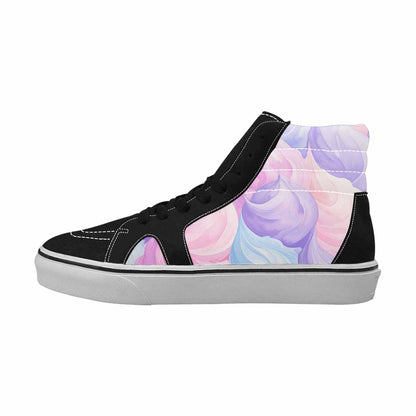 WOMEN'S Tie Dye - High Top Canvas Neon Fantasy Custom Shoes