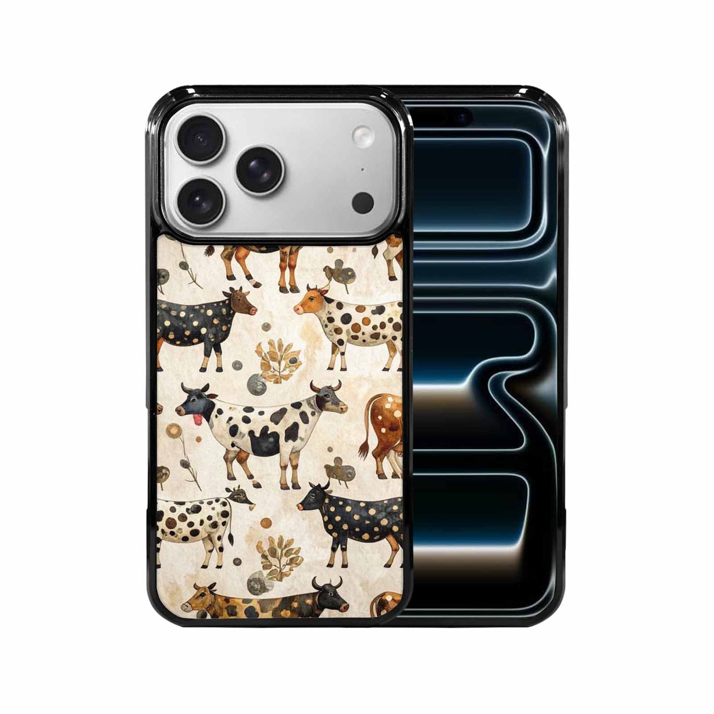 iPhone 17 Pro Max Case — Small Cow Animal Print Animal Print, Custom Phone Case